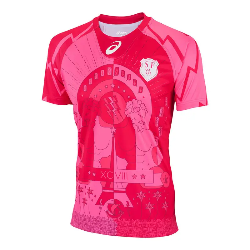 Maglia Casa Vintage Stade Français 2015-2016 | Asics Rosa