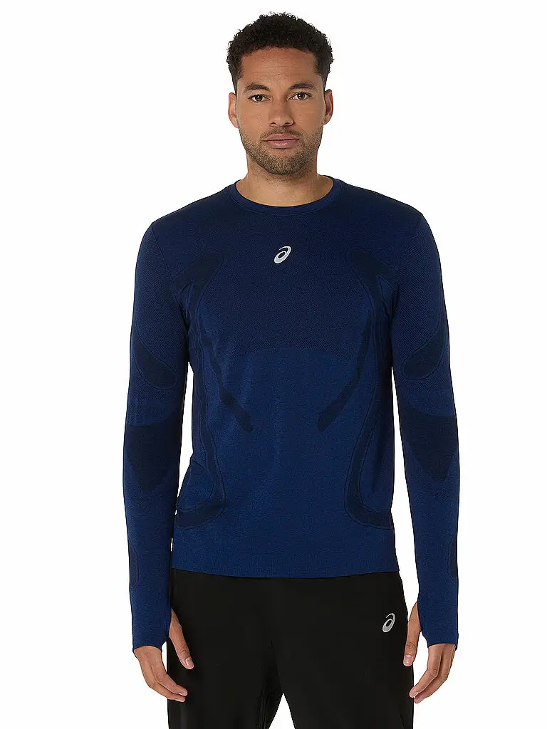 Maglia da running da uomo Road Seamless blu | M