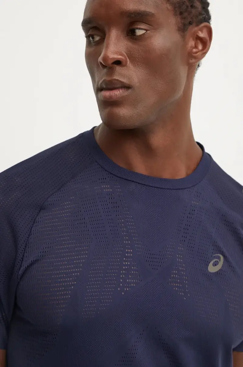 maglietta da corsa Metarun colore blu navy 2011C986 miniatura 4