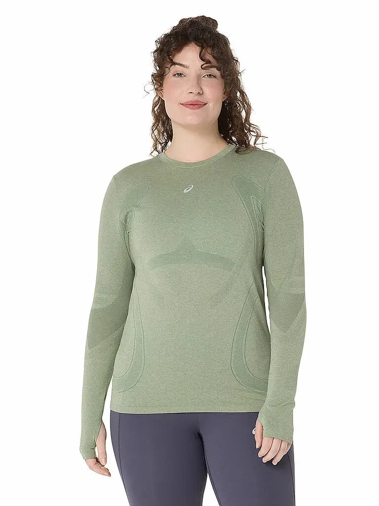 Maglietta da running da donna Road Seamless oliva | XS