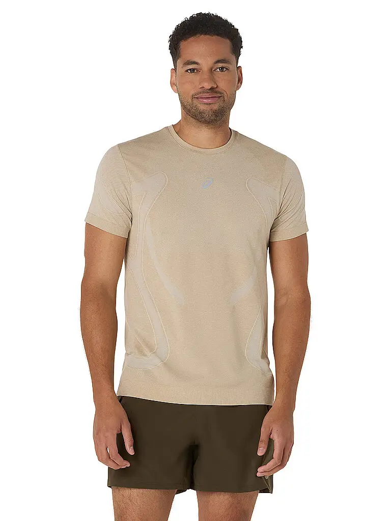 Maglietta da running da uomo Road Seamless beige | L