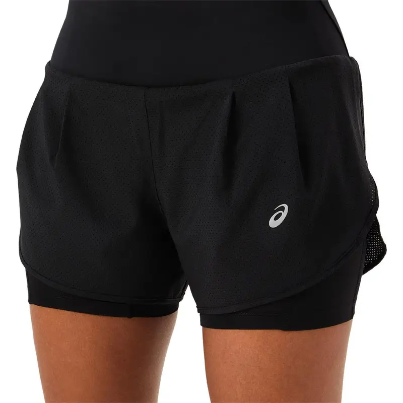 Pantaloncini Running Road 2In1 3,5" Performance Nero Donna XS