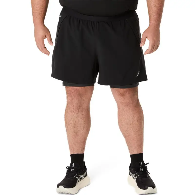 Pantaloncini Running Road 5" 2In1 Performance Nero Uomo XL