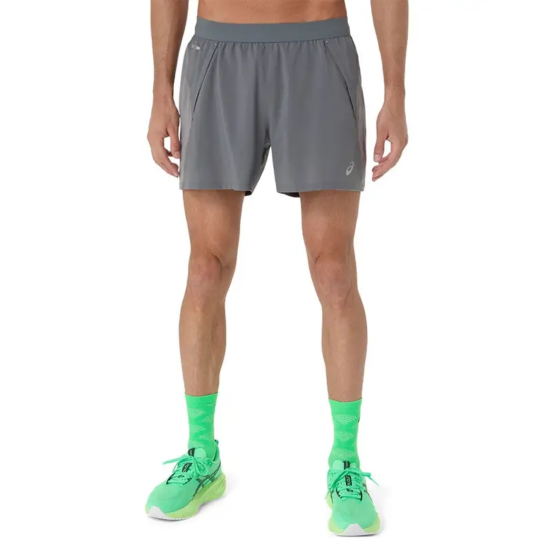 Pantaloncini Running Road 5" Clay Grigio Uomo XL