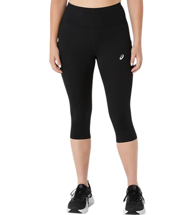 per donna 2012D179 Collant Capri neri (M), Nero, Sportivo, Sintetico, Multisport, Sostenibile