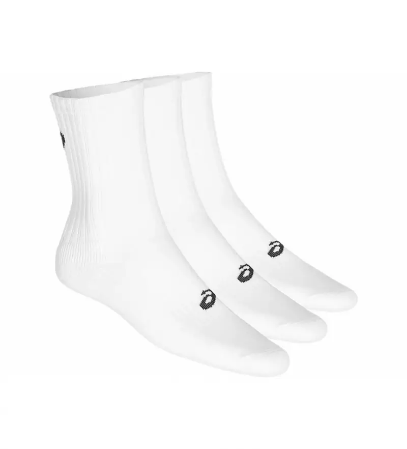 per uomo 155204 Confezione da 3 paia di calzini bianchi (35-38), Bianco, Sportivo, Cotone, Running, Multisport, Poliamide Naturale