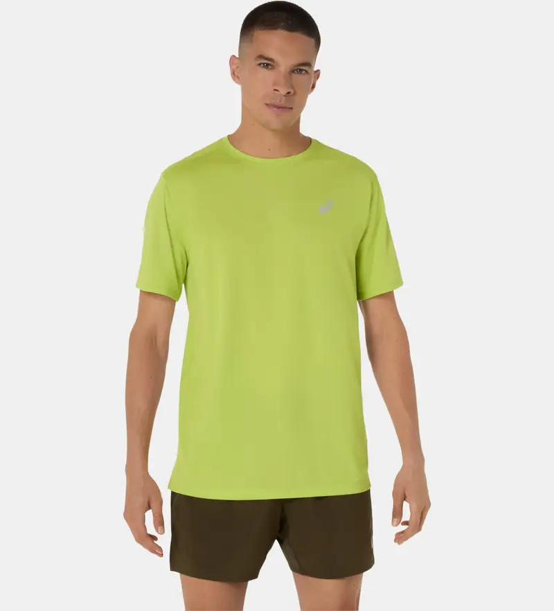 per uomo 2011D221 Maglietta Core SS Lime Yellow (M), Casual, Sportivo, Giallo, Cotone, Multisport, Manica corta