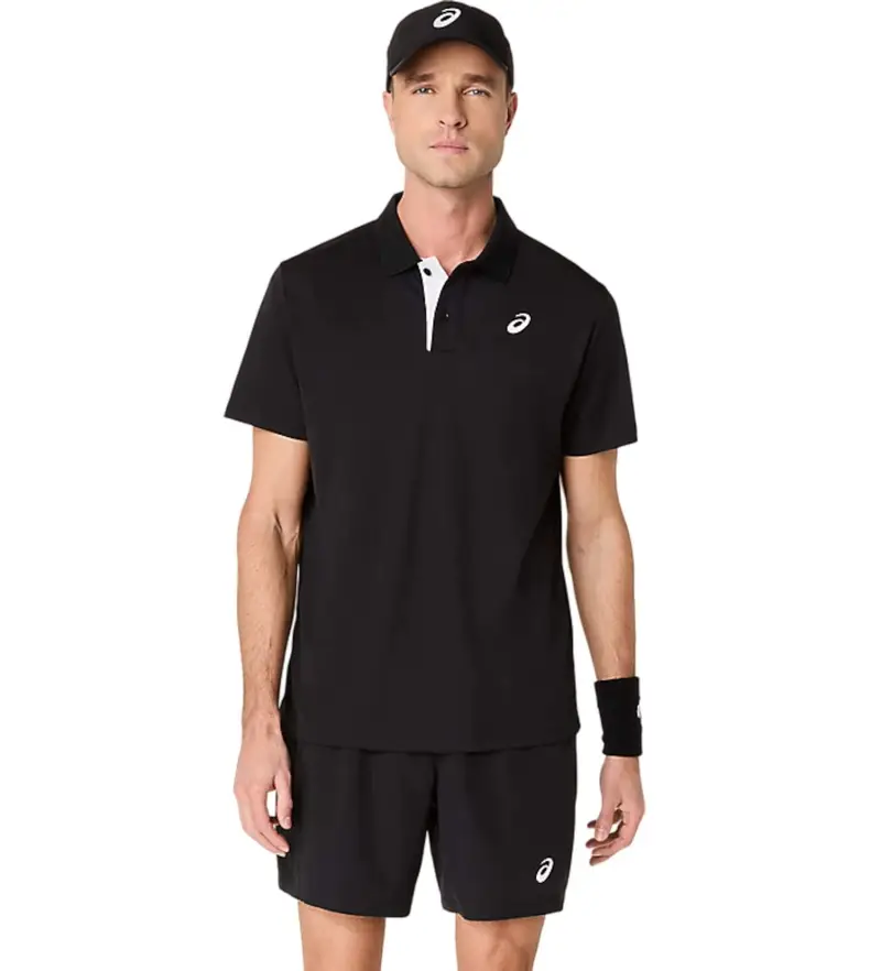 ASICS Polo Uomo Nero 2663950