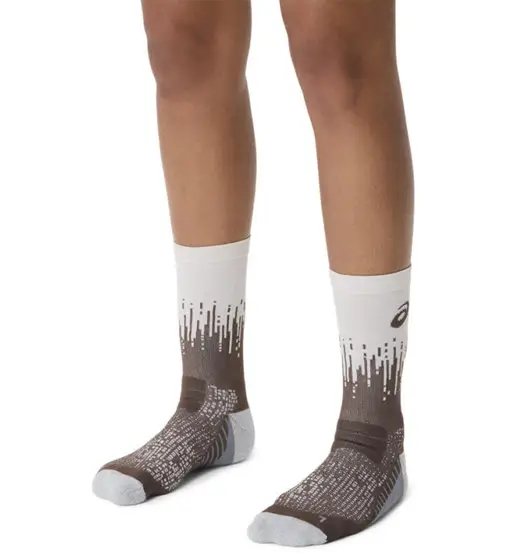 Performance Crew - calzini lunghi running Brown