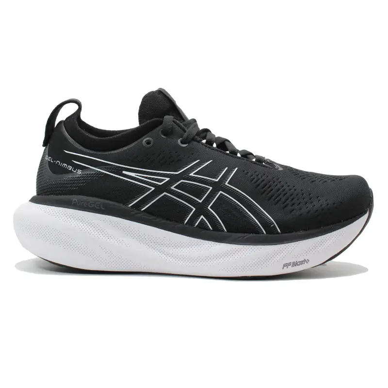 Scarpa da Running Donna Nimbus 25 Bianco Nero | Asics