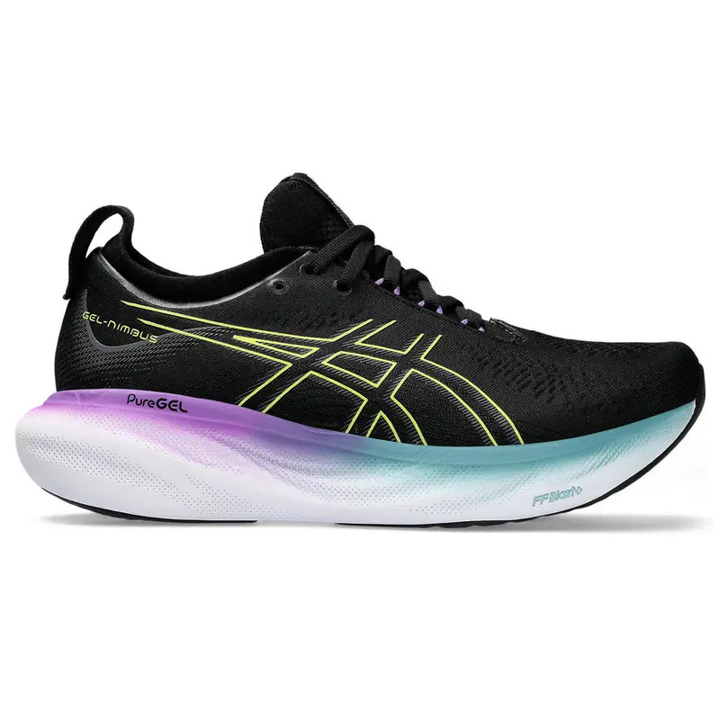 Scarpa da Running Donna Nimbus 25 Nero Giallo | Asics Multi