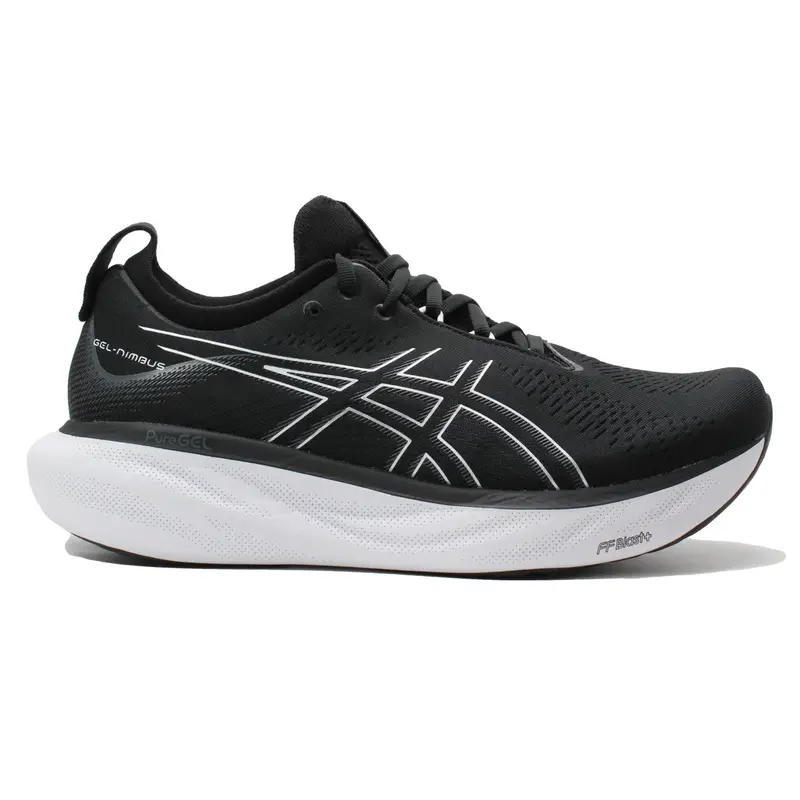 Scarpa da Running Uomo Nimbus 25 Argento Nero | Asics Grigio argento