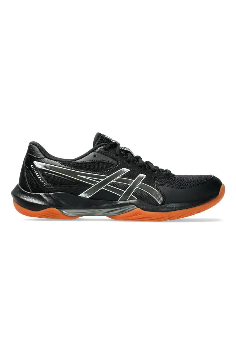 Scarpe da pallavolo nere con suola ammortizzata Asics GEL-ROCKET 12 [NERO] miniatura 4