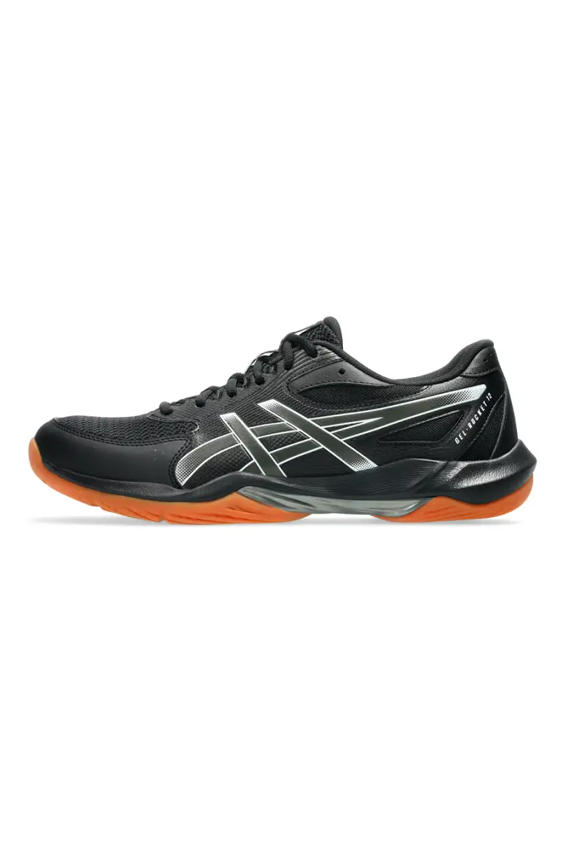 Scarpe da pallavolo nere con suola ammortizzata Asics GEL-ROCKET 12 [NERO]