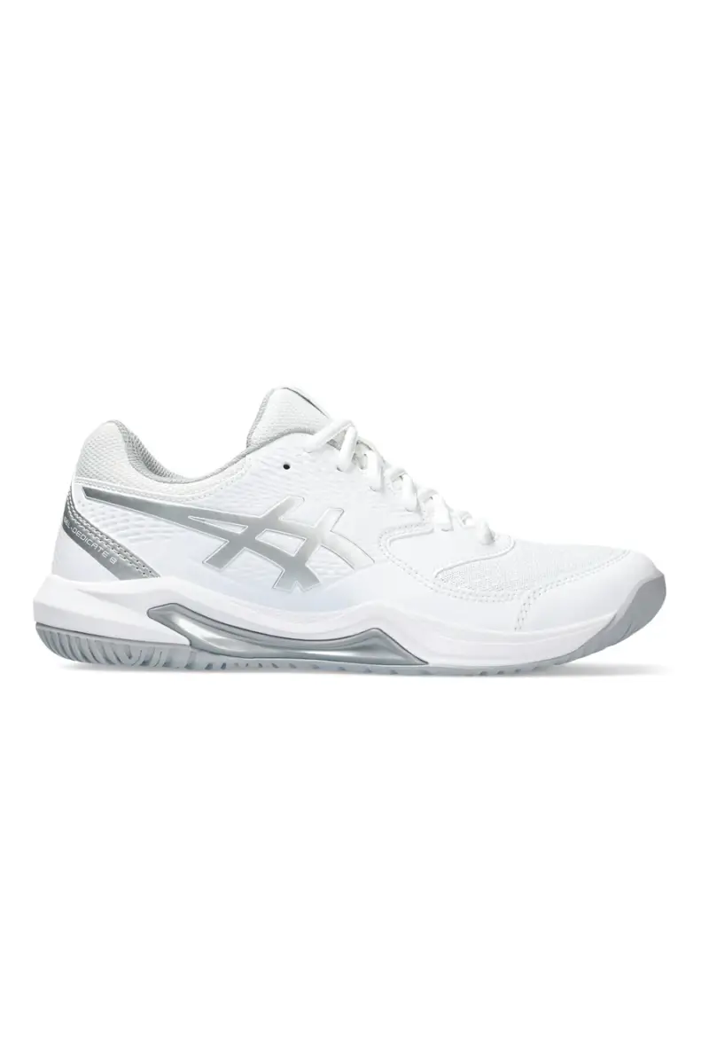 Scarpe da tennis bianche e argento Asics Gel-Dedicate 8 [WHITE
