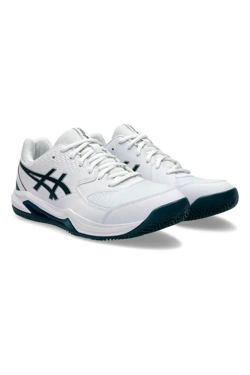 Scarpe da Tennis Bianche e Verdi ASICS GEL-DEDICATE 8 CLAY [BIANCO miniatura 2