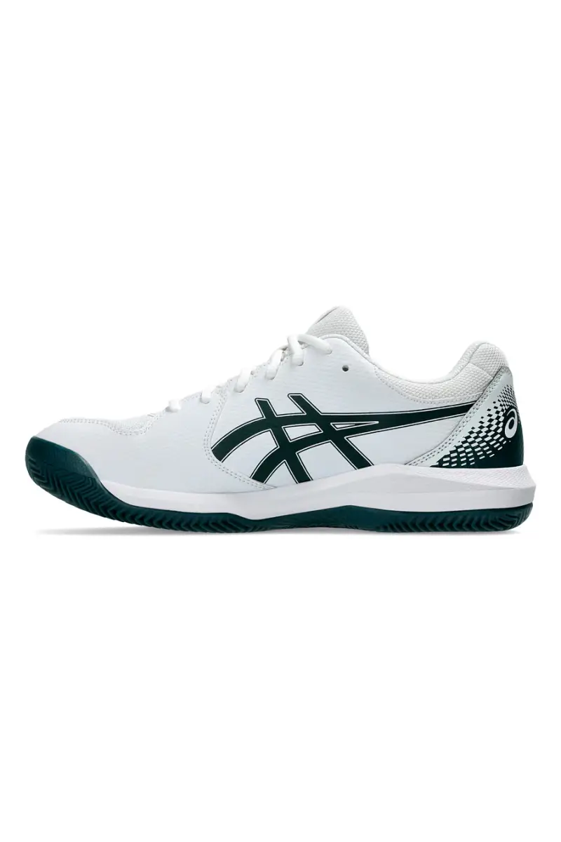 Scarpe da Tennis Bianche e Verdi ASICS GEL-DEDICATE 8 CLAY [BIANCO miniatura 3