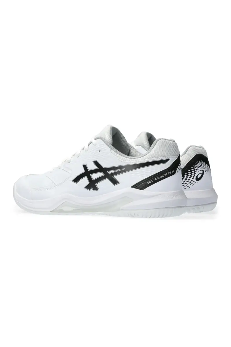 Scarpe da tennis bianco nero stabilità ammortizzazione Asics Gel-dedicate 8 [WHITE miniatura 4