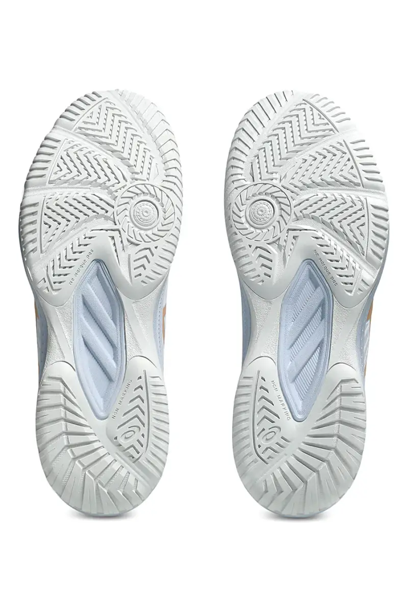 Scarpe pallavolo indoor bianche traspiranti e ammortizzate Asics UPCOURT 6 [BIANCO] miniatura 4