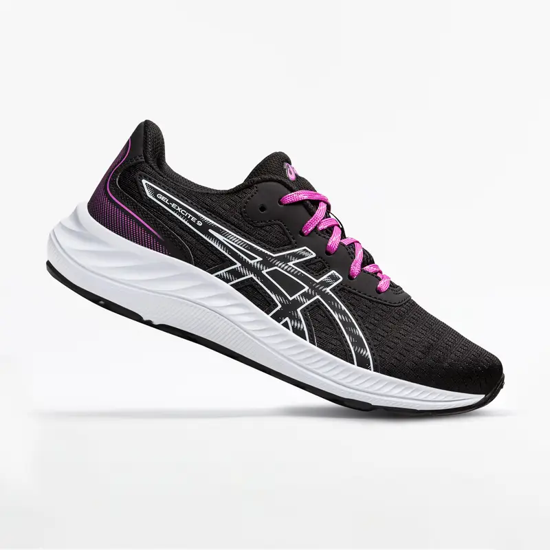 Scarpe running bambina ASICS GEL EXCITE 9 GS nero-rosa | Asics