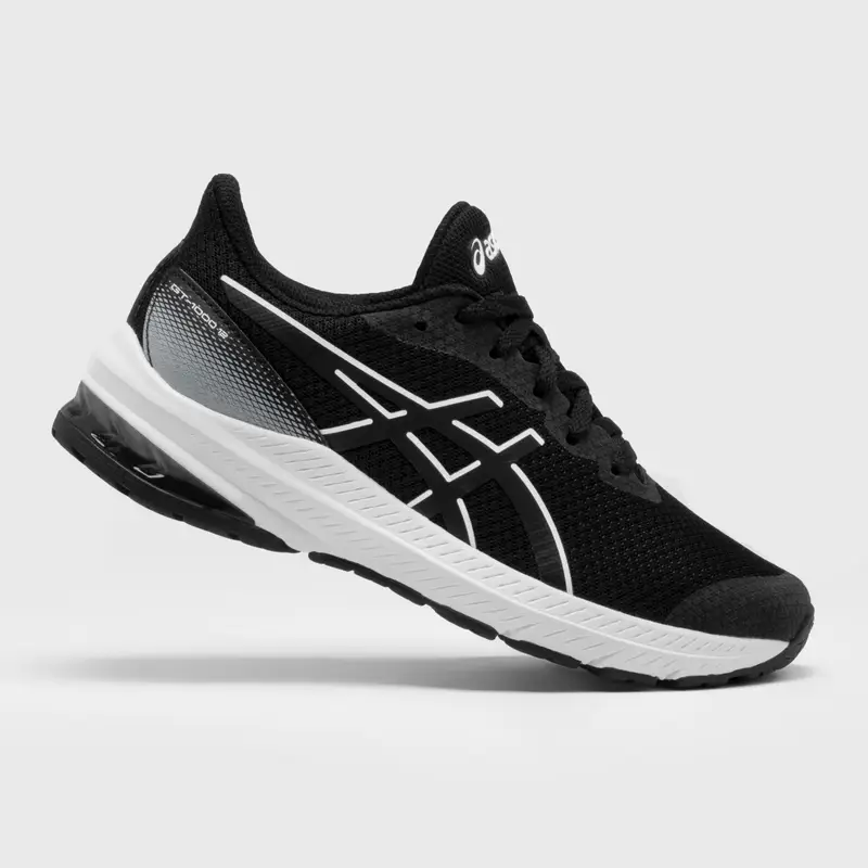 Scarpe running bambino unisex Asics GT-1000 12 GS nero-bianco | Asics