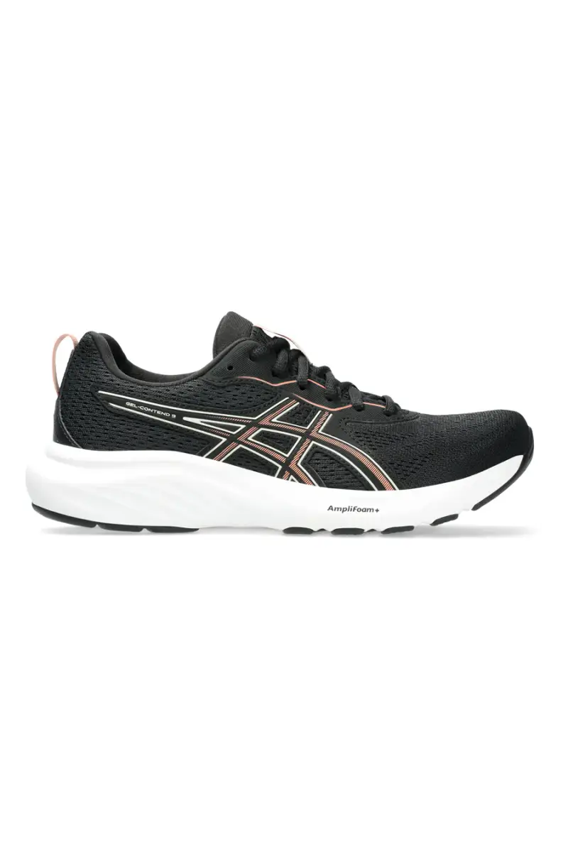 Scarpe running nere ammortizzate traspiranti Asics Gel-Contend 9 [NERO]
