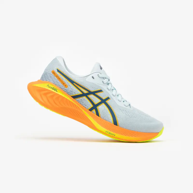 Scarpe running uomo Asics GEL STRATUS KNIT 4 grigio-arancione | Asics Grigio chiaro