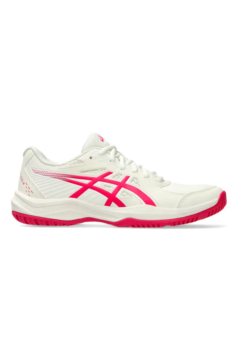 Scarpe Tennis Padel bianche con dettagli rosa leggere e traspiranti Asics COURT SLIDE 4 [BIANCO