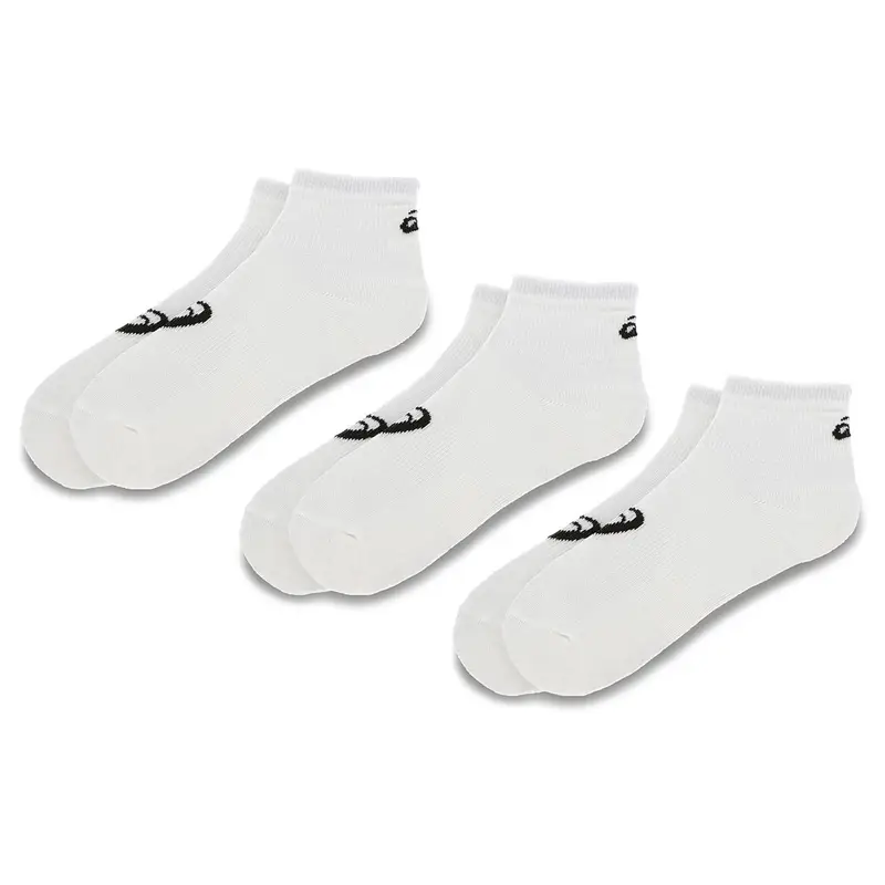 Set di 3 paia di calzini corti unisex Asics 3PPK Quarter Sock 155205 Bianco