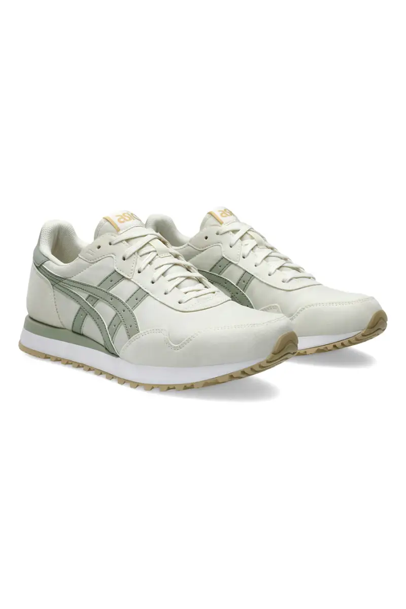 Sneakers Crema e Verdi Con Soletta Ortholite ASICS Tiger Runner II [CREMA] miniatura 2