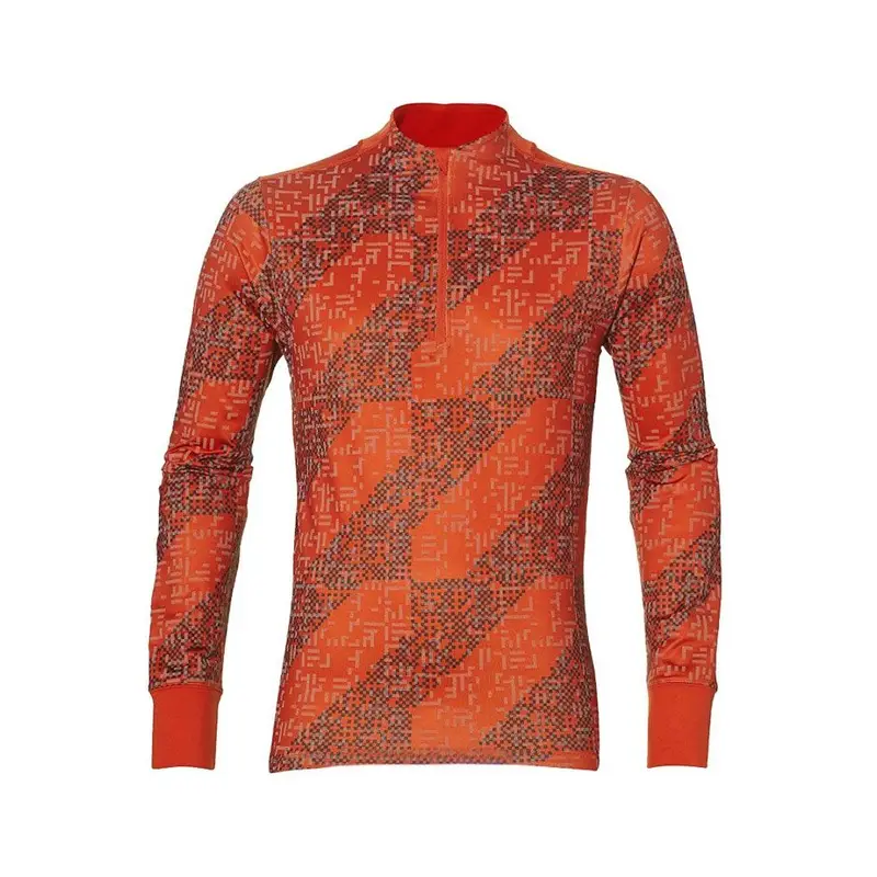 T-Shirt Ml Rn Lite-Show 1/2 Zip Performance Red Clay XL