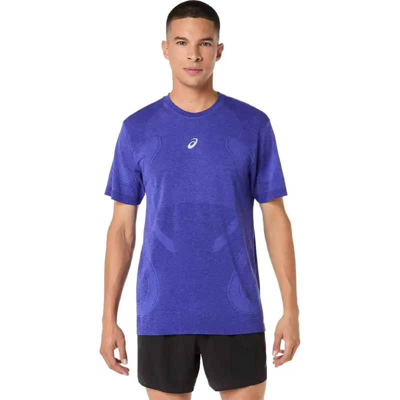 T-shirt Running Road Seamless Cobalt Burst Eggplant Uomo S