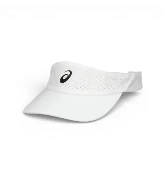 unisex 3043A140 Visiera ad alte prestazioni (S), Bianco, Sportivo, Sintetico, Tennis / Paddle tennis, Multisport