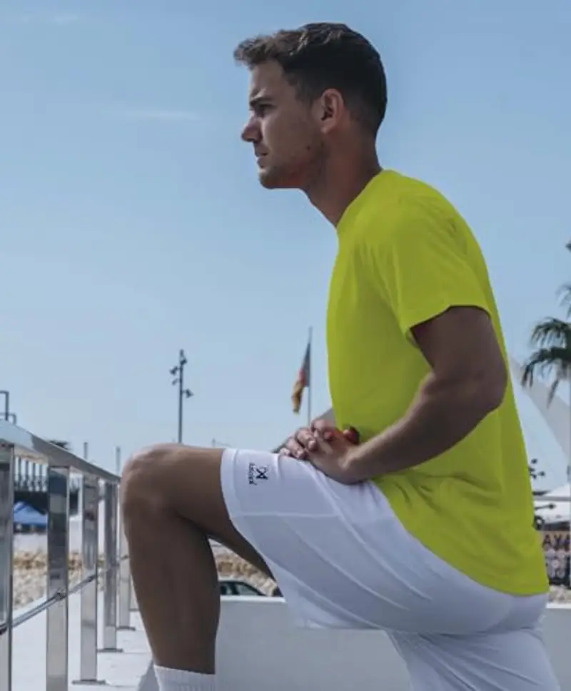 Asioka 75/09 Maglietta a Maniche Corte, Unisex Adulto, Unisex Adulto, 75/09 Amarillo Fluor XXL, Giallo Fluo, XXL miniatura 2