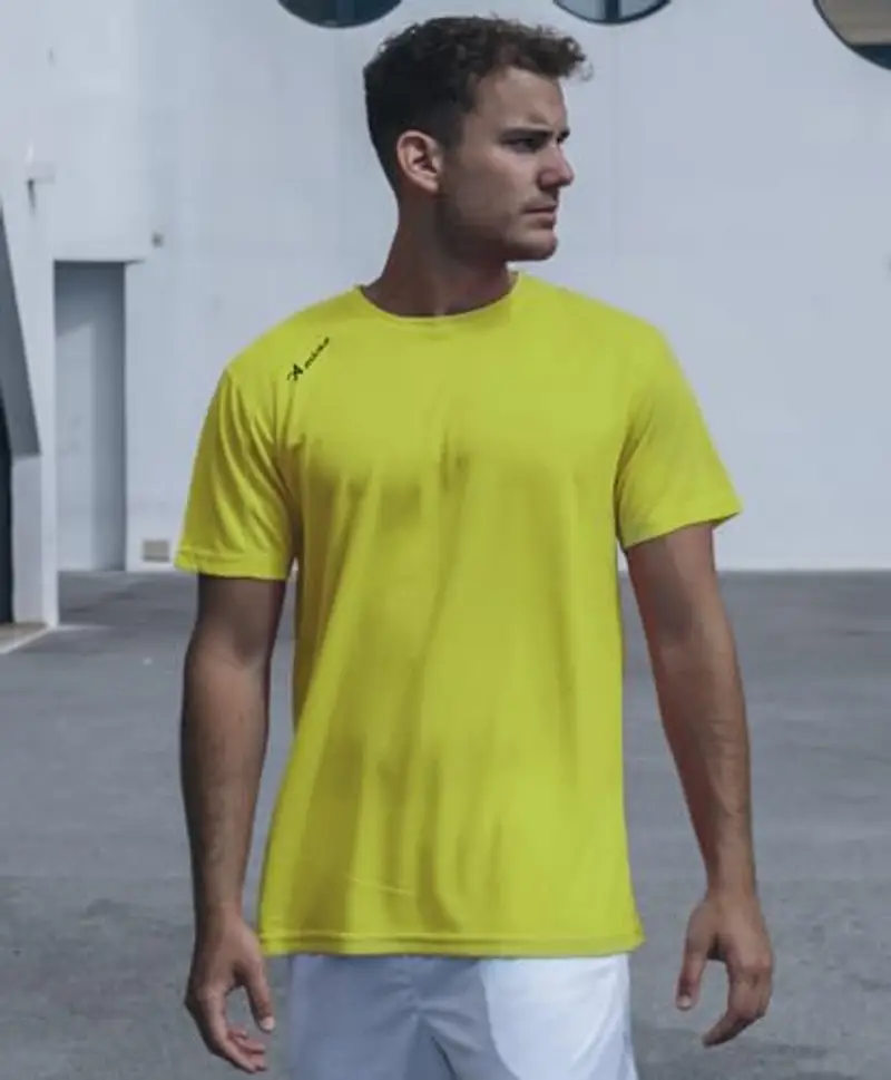 Asioka 75/09 Maglietta a Maniche Corte, Unisex Adulto, Unisex Adulto, 75/09 Amarillo Fluor XXL, Giallo Fluo, XXL miniatura 3