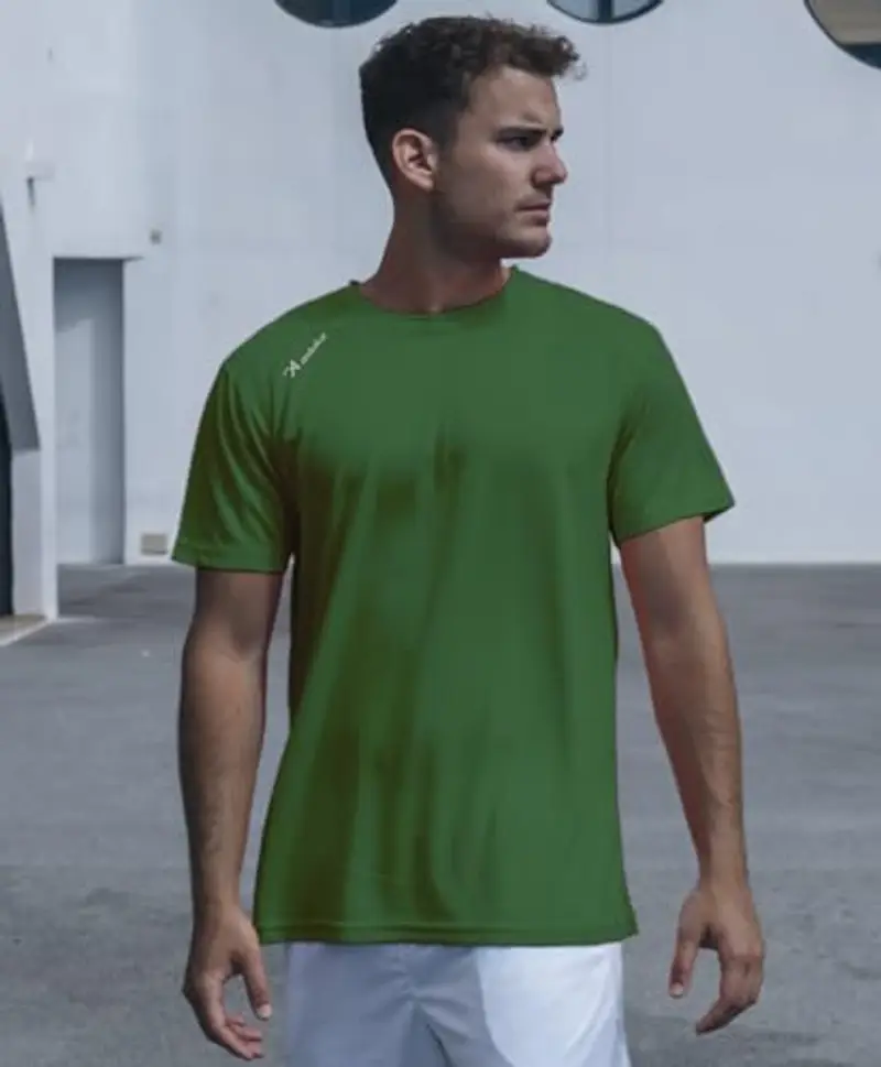 Asioka 75/09 Maglietta a Maniche Corte, Unisex Adulto, Unisex Adulto, 75/09 Verde L, Verde, L miniatura 3