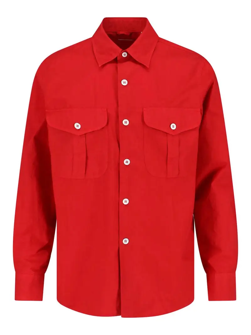 Camicia Bottoni Rosso