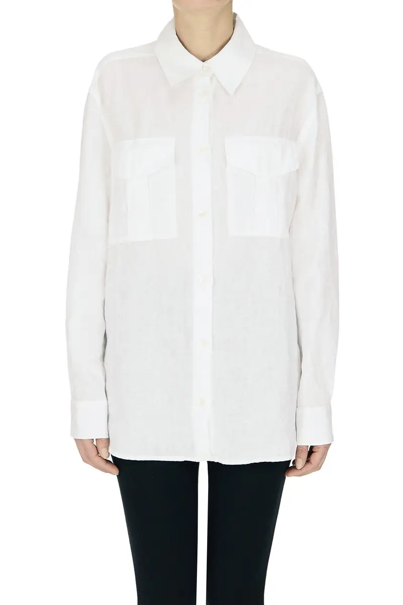 Camicia in lino Bianco