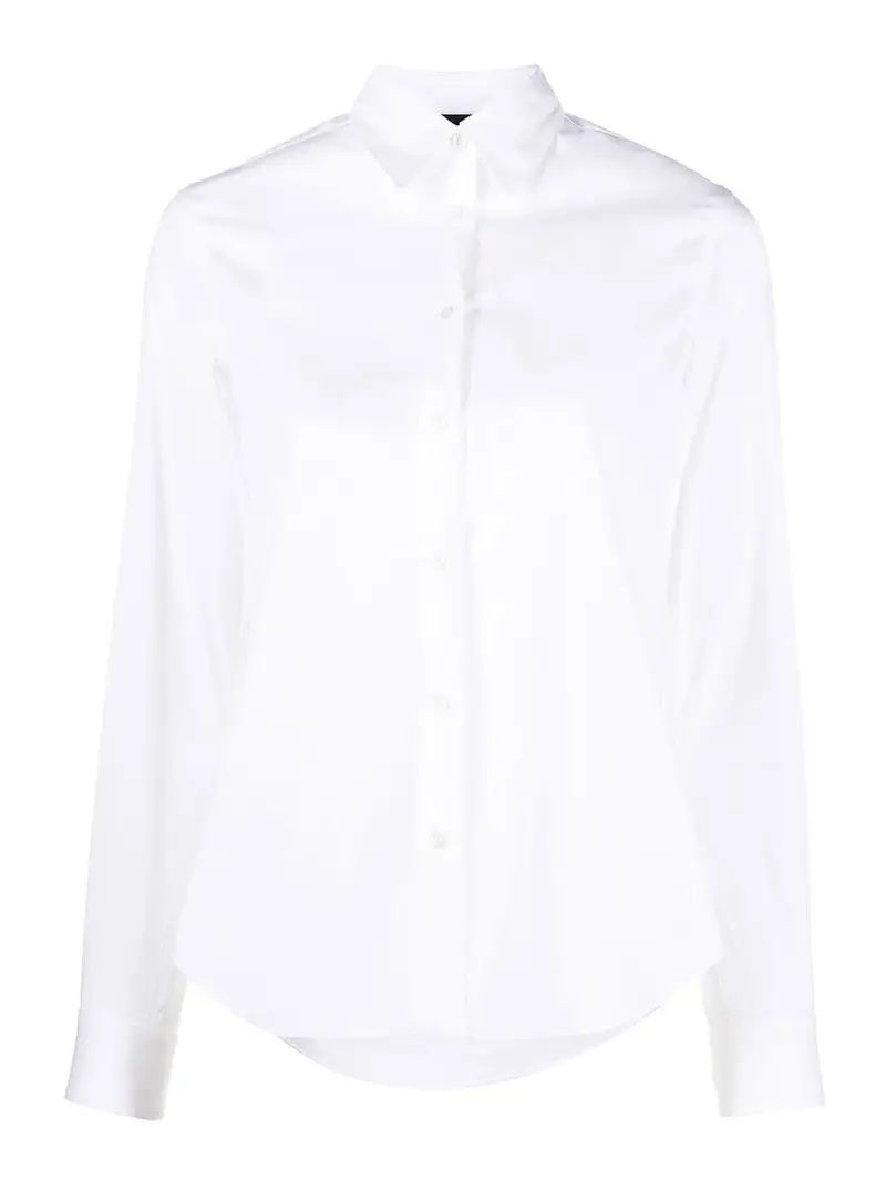Camicia in misto cotone Bianco