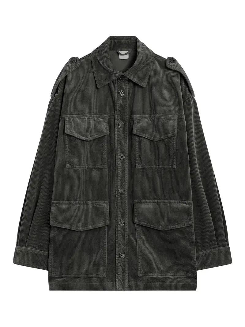 Camicia Oversize Verde Scuro