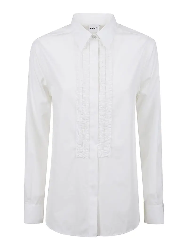 Camicia Ruches White Bianco