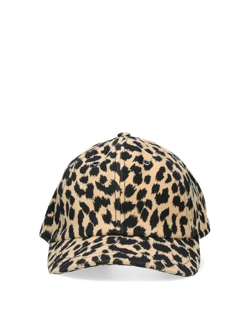 Cappello Baseball Animalier Marrone