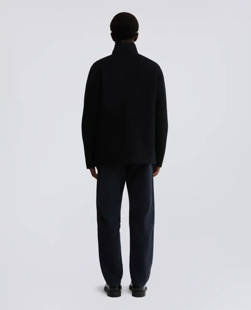 Giacca nelson in lana blu scuro miniatura 2