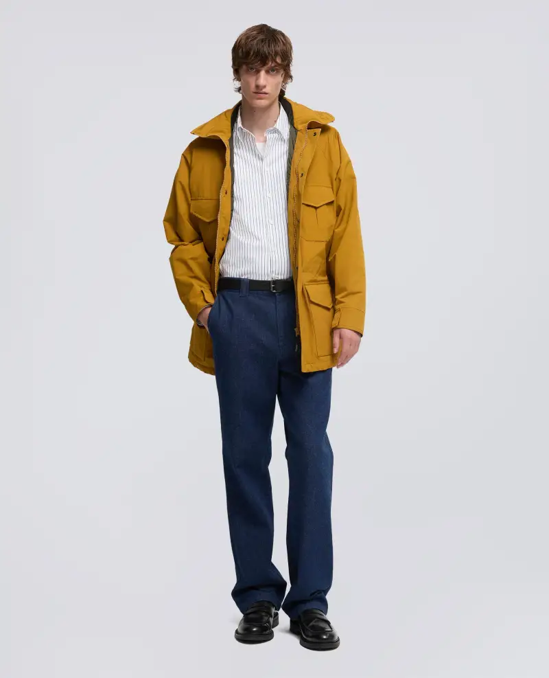 Giubbotto know in misto cotone senape miniatura 2