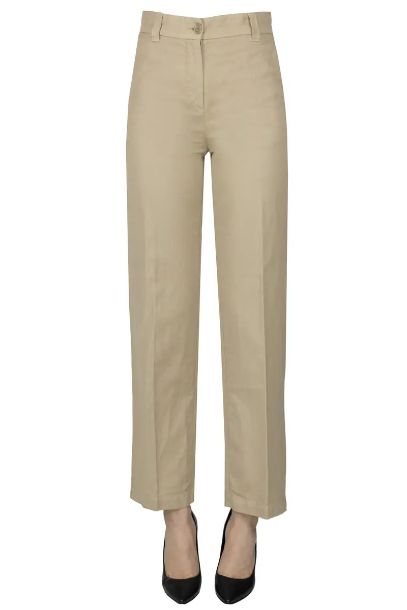 Pantaloni chino Cammello