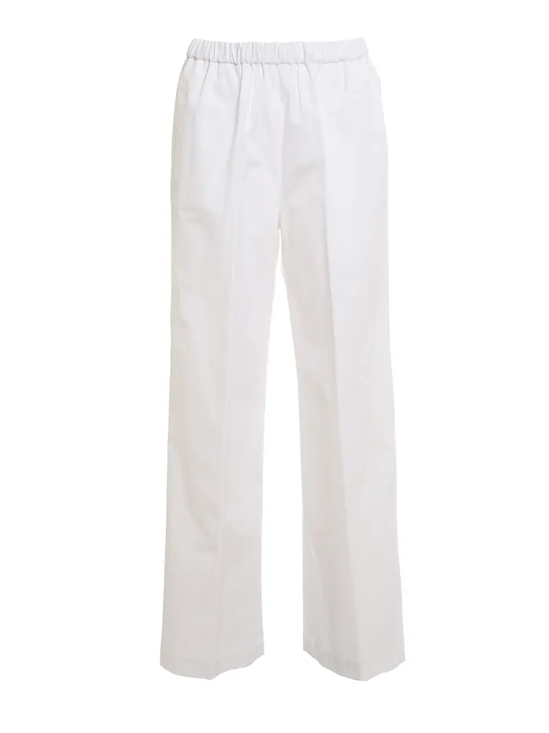 Pantaloni in popeline Bianco