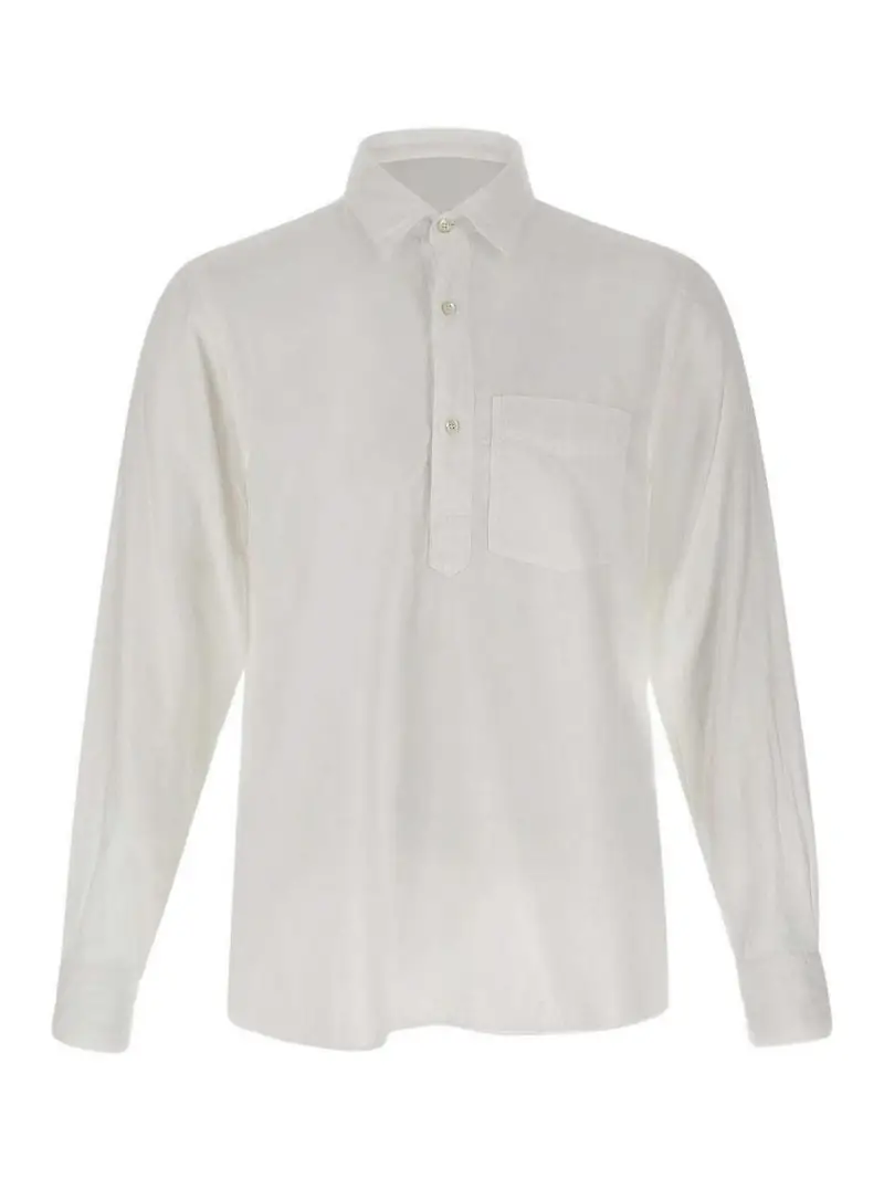 Polo Con Taschino Bianco