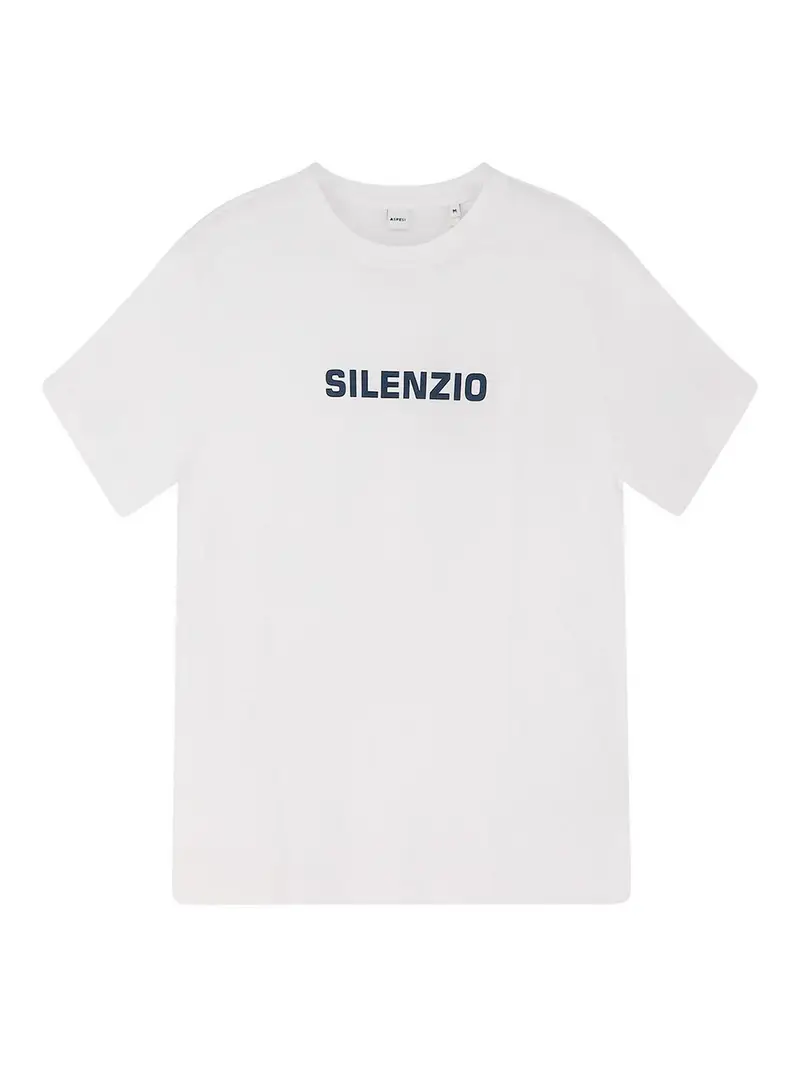 T-Shirt In Cotone Con Stampa Bianco