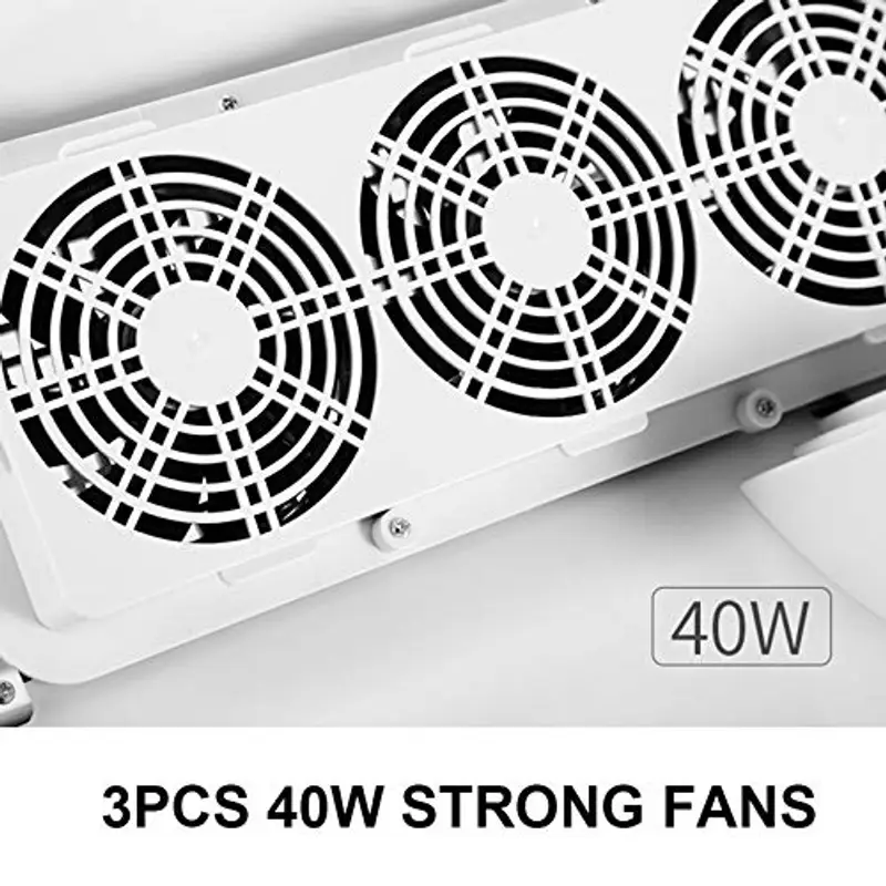 Aspiratore Unghie Professionale 80W, Aspirapolvere Elettrico con 2 Sacchetti Raccolta Polvere, Rumore Basso Aspiratore miniatura 3