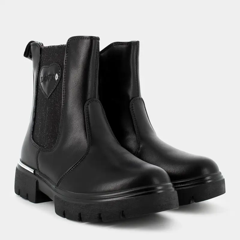 ASSO Scarponcini Bambina Nero 2504372 miniatura 2